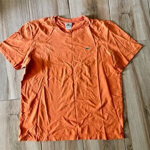 Lacoste Youth Orange Crew Neck T-Shirt Size 7 Short Sleeve Casual